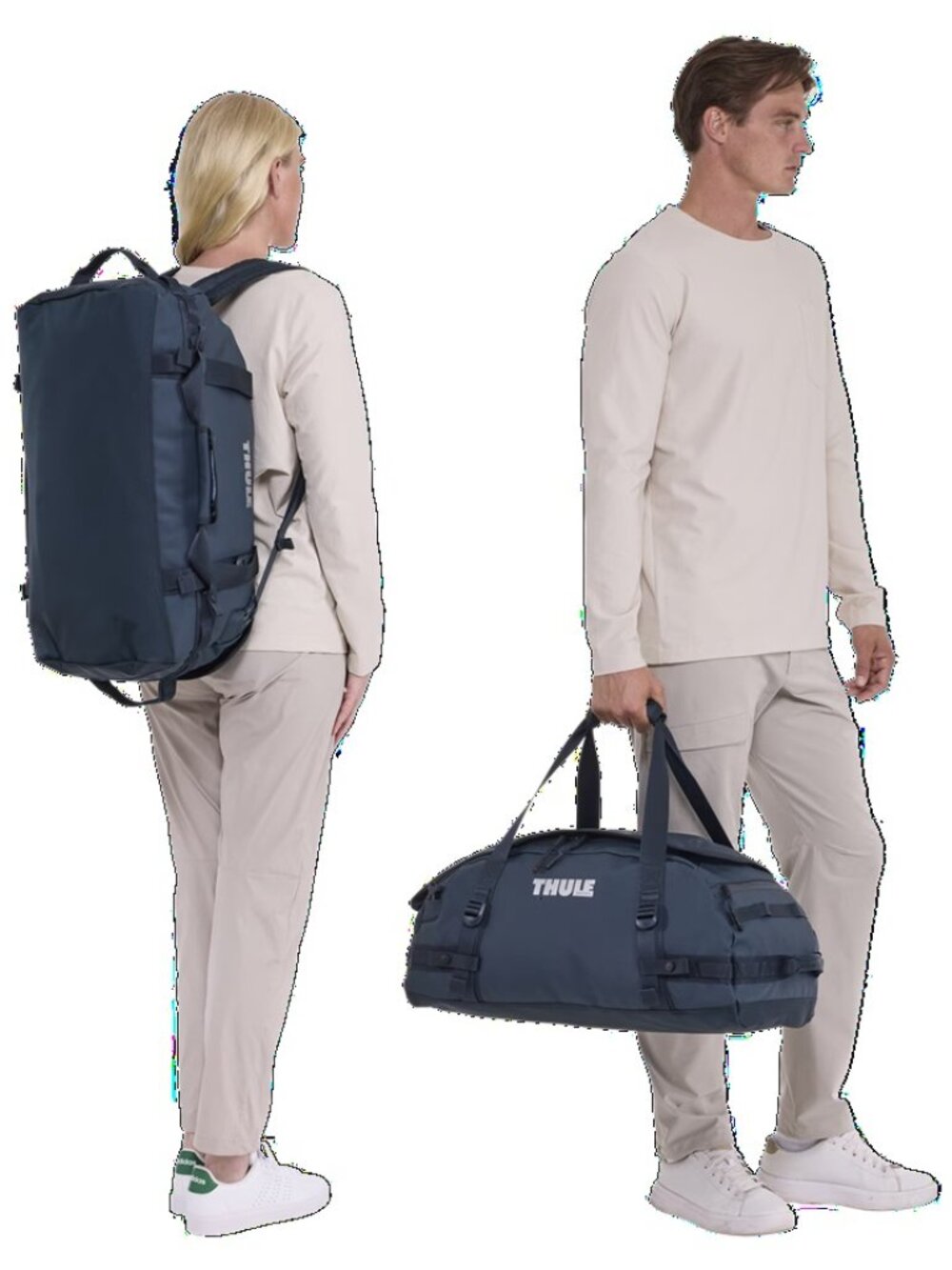 used once❤️2-in-1 Thule Chasm 40L S Duffel Bag Backpack Water Resistant Travel